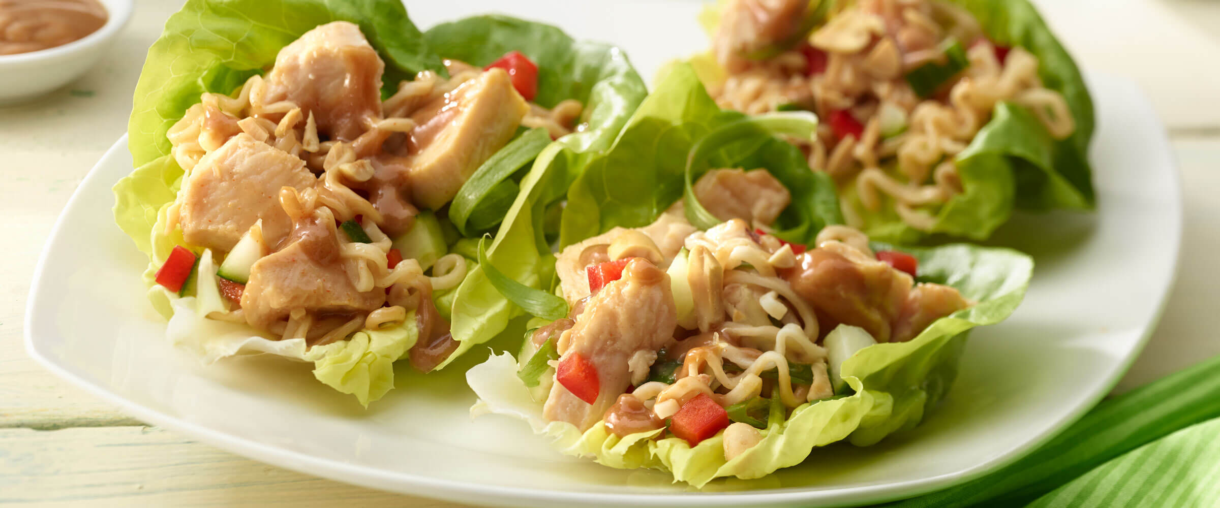 Asian Chicken Salad Lettuce Wraps