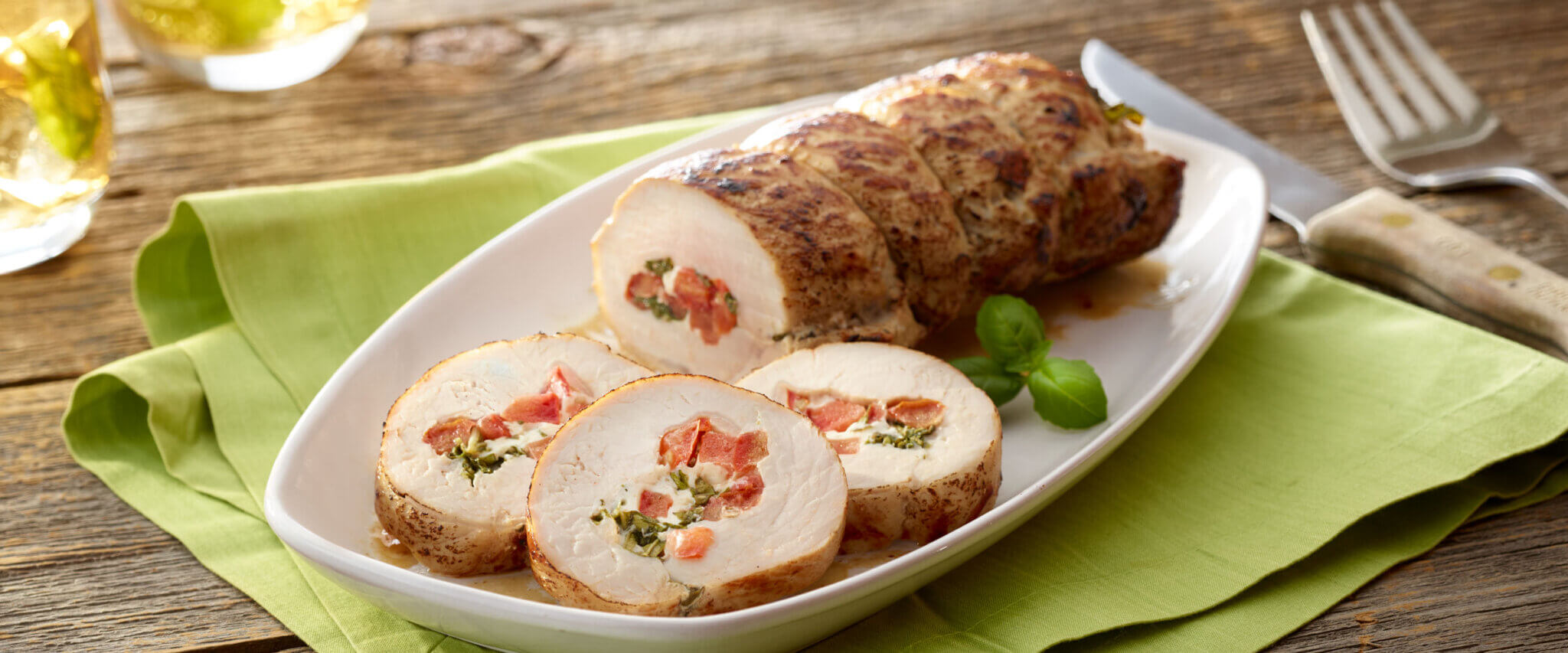 Caprese Stuffed Pork Loin - HORMEL® Marinated Meats