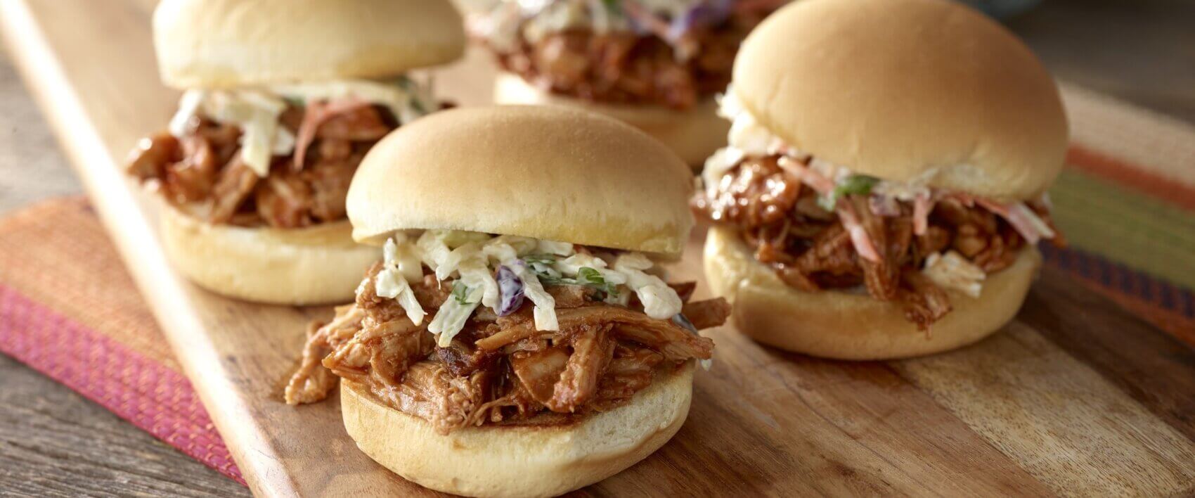 Pulled Pork Sliders with Slaw - HORMEL® Marinated Meats