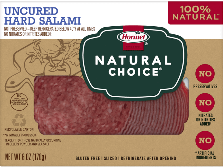 Uncured Hard Salami - HORMEL® NATURAL CHOICE® meats