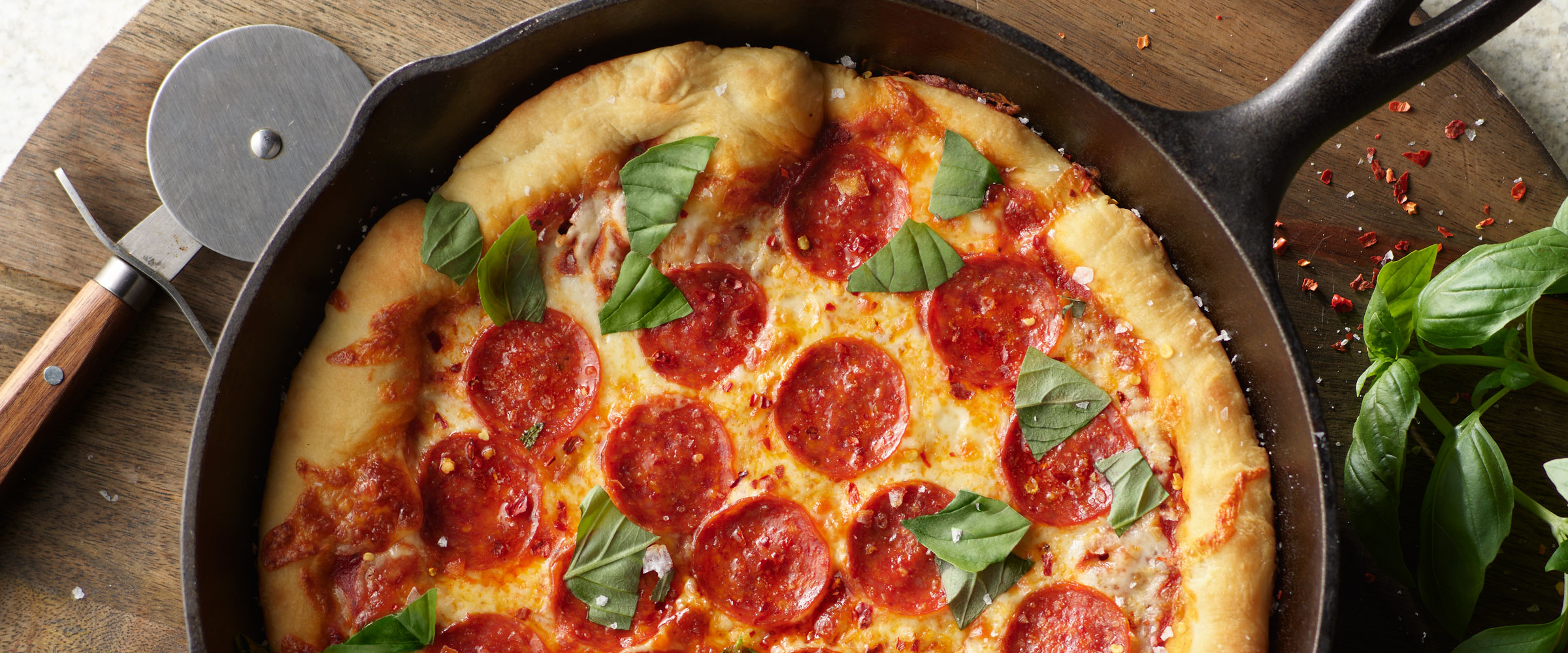 Easy Cast-Iron Skillet Pizza