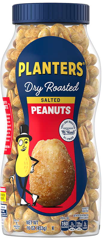 PLANTERS® Salted Dry Roasted Peanuts, 16 oz jar