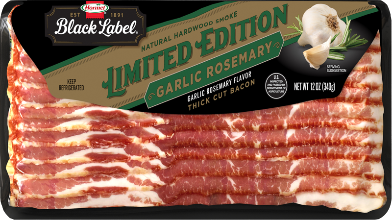 Limited Edition* HORMEL® BLACK LABEL® Garlic Rosemary Flavored Bacon